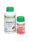 Vitamín C 1000 s postupným uvolňováním a šípkem 150 tbl. + Zinek 15 mg 60 tbl. ZDARMA